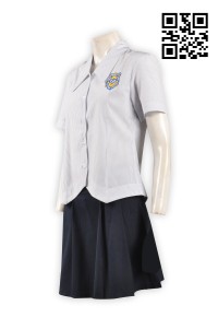 SU209中學女生校服 校服裙訂造 校服經典款式 中學校服團體訂購 校服中心